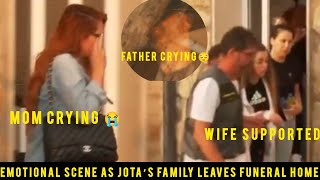 Diogo Jota’s Wife and Parents Leave Funeral in Tears 💔 – A Heartbreaking Farewell Captured on Camera