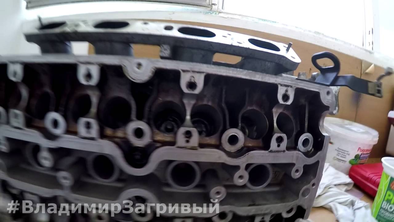 Как снять маслосъемные колпачки и извлечь шайбы пружин из ГБЦ Opel ...