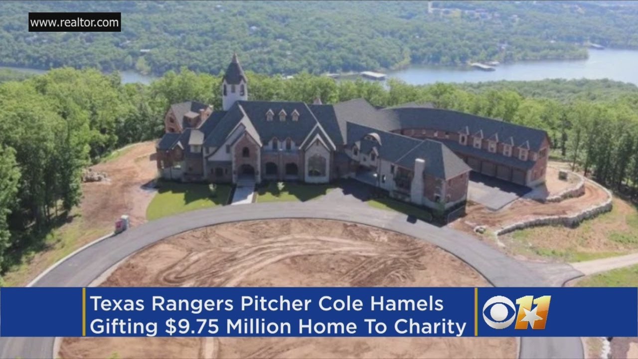 Rangers pitcher Cole Hamels and his wife donate $9.4-million mansion to ...