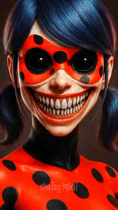 Horror Version Of Ladybug and catnoir #ladybug #catnoir #aahat #horror #scary #bhoot