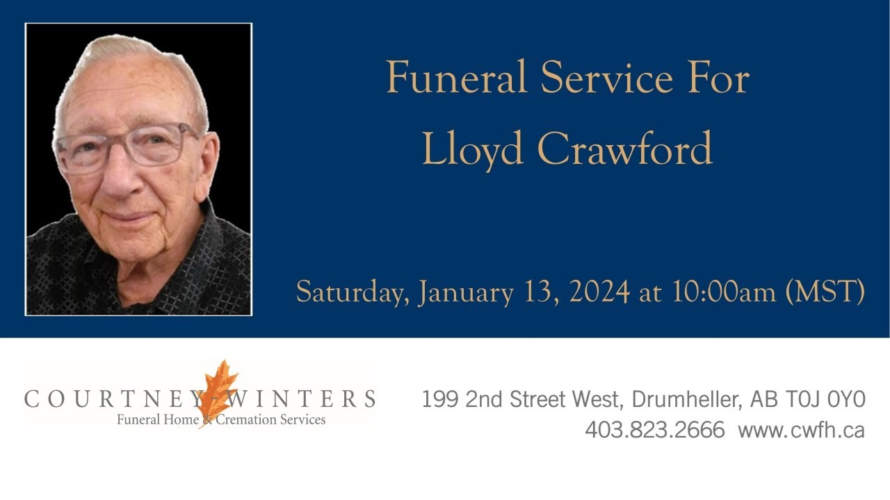 Funeral Service for Lloyd Crawford - YouTube