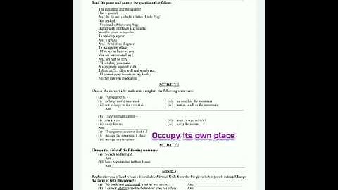 class 10 model activity task part-1 subject English wbbse hindi translation in hindi voice