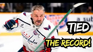 Ovechkin Ties Gretzky's NHL All-Time Goals Record! Historic Moment!