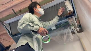 日立１方向エアコンの分解作業（解説付き）