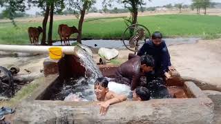 Visit to T.T.Sigh (punjab) village and bath on tube well