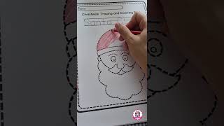 🎅 Tracing and coloring #printable #worksheet #teacherspayteachers #nataliestudio