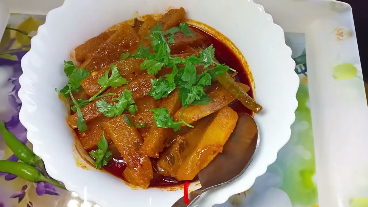 Kashmiri recipe Muji Kael🥬🌿|| This recipe is easy delicious & Tasty🥰. 