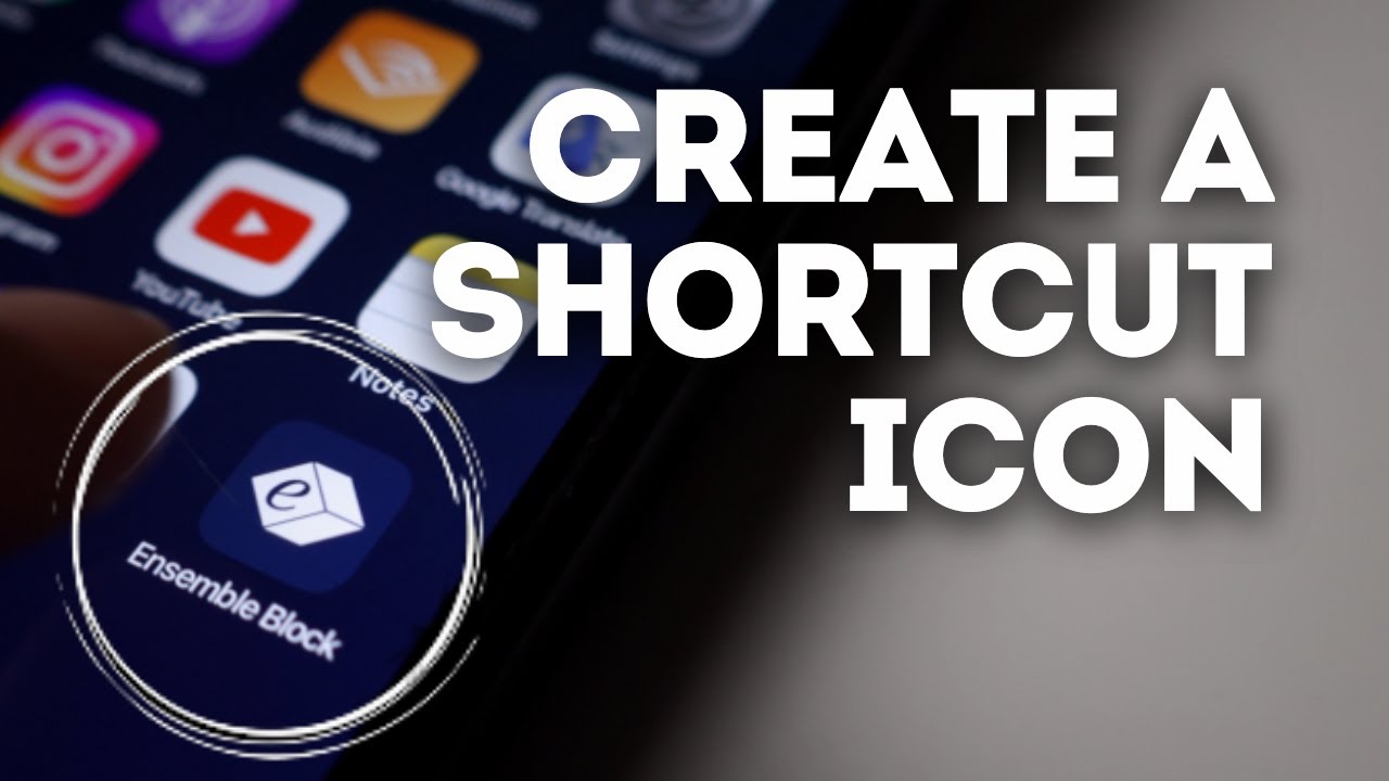 EB Help Desk: iOS Shortcut Icon - YouTube