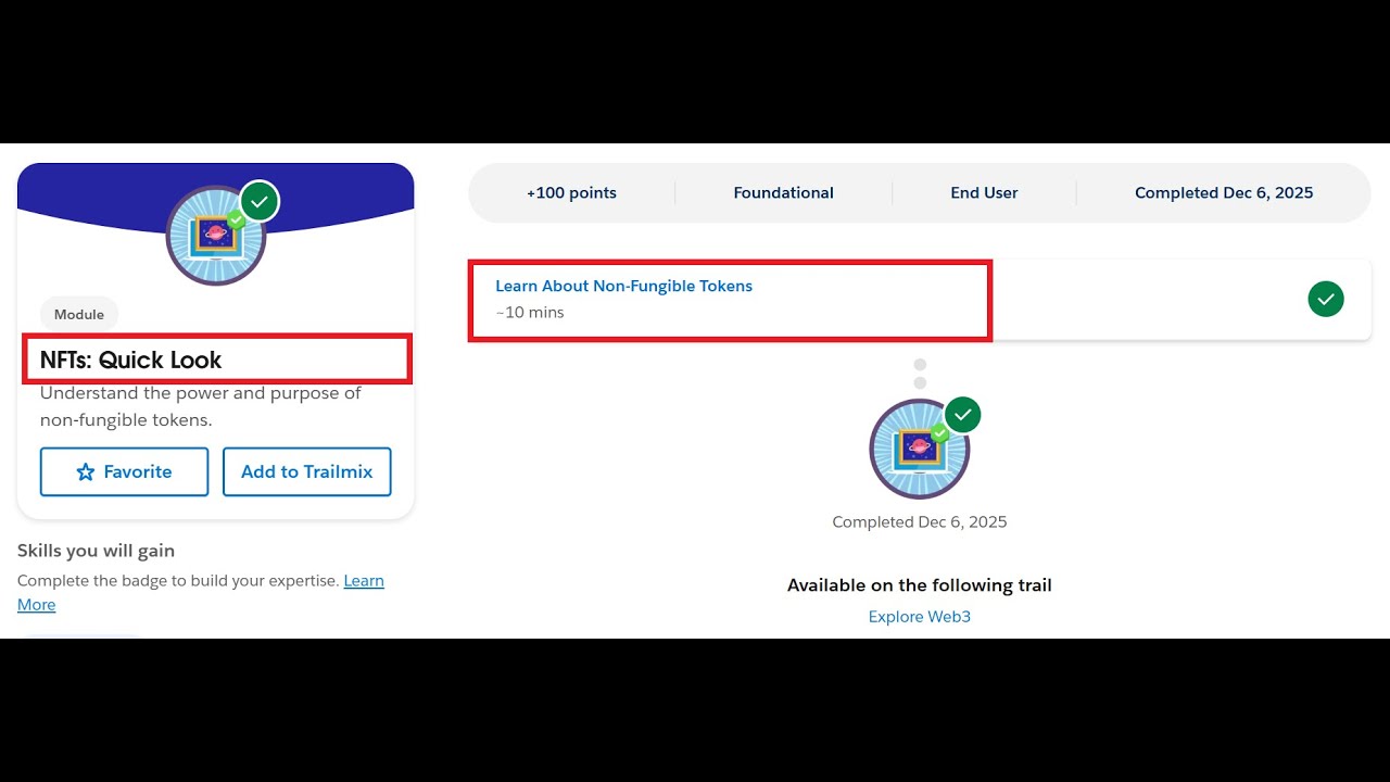 NFTs: Quick Look | Salesforce Trailhead - YouTube