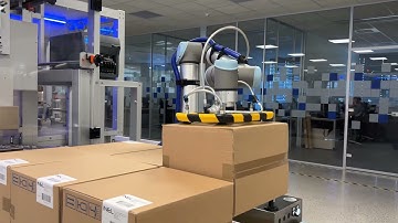 Robot palletizing