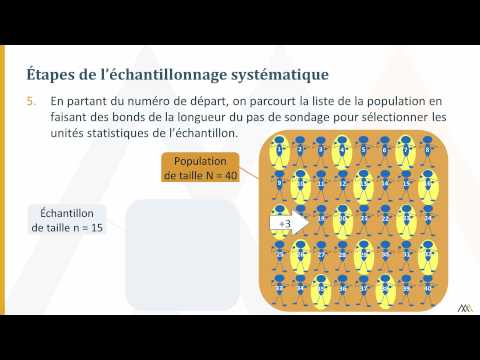 Vidéo: Qu'est-ce qu'un exemple d'échantillonnage systématique ?