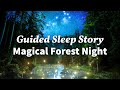 A rainy night in the forest cozy sleep story with rain  nature sounds