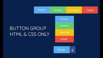 Simple Button Group HTML & CSS Only - @Frontend Lad