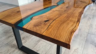 DIY Epoxy Table /Step-by-step production of countertop and legs