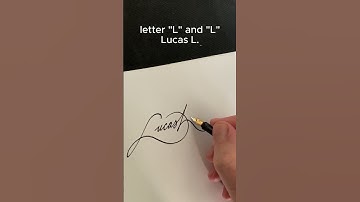 How to write the letter“L" and "L"#signature calligraphy lettering #calligraphy #art#signatureideas