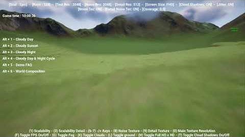 UE4 - Cloudscape Seasons - World Composition demo