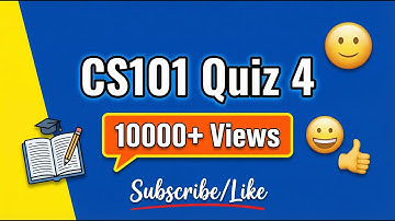 🔥 CS101 Quiz 4 | CS101 Quiz 4 Solution 2025 | VU CS101 Solved Quiz | 100% Correct