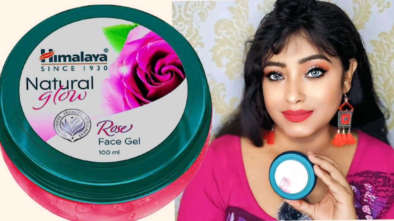 Himalaya natural glow rose face gel/water light moisturization non