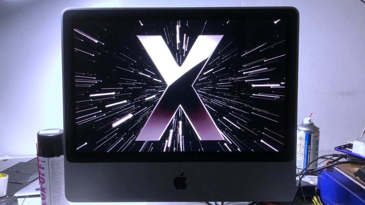 Imac7 Первая загрузка Mac OS X Snow Leo (10.6.3) @ iMac7,1 - YouTube
