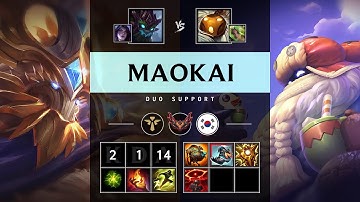 Maokai Support vs Bard - KR Grandmaster Patch 25.18