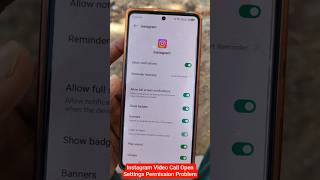 Instagram Video Call Open Settings Permission Problem