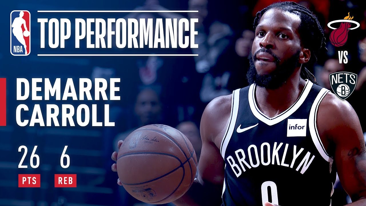 DeMarre Carroll Scores Career High 26 Points vs The Heat