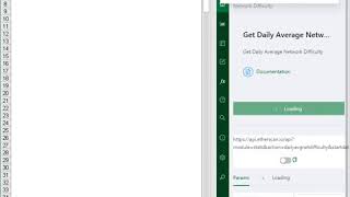 Get Etherscan data in Excel and Google Sheets - Get Daily Average Network Difficulty