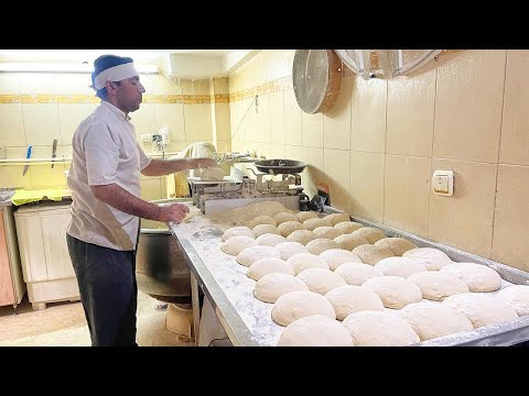 Video Baking Bread|Barbari Bread|Professional Bakers of IRAN - youtube
