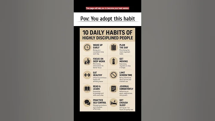 10 daily habits of highly disciplined people. #lifeimprovement #motivation