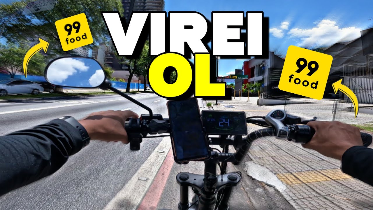 VIREI OL NA 99FOOD (BIKE) | PRIMEIRAS ENTREGAS DE BIKE PELA 99FOOD COMO OL