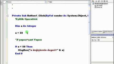 VisualBasic NET 2008 Ders 48   Eşitlik Operatörü   Mozilla Firefox