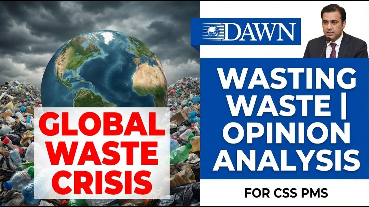 Wasting Waste | Global Waste Crisis Explained | Dawn Opinion Analysis for CSS PMS