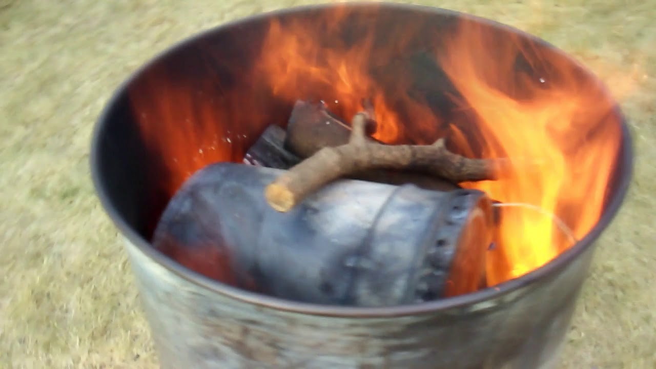 Backyard Charcoal Retort - No Smoke! - YouTube