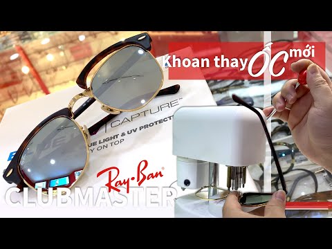 Video Thay ốc mắt kính Ray-Ban Clubmaster RB3016, miễn phí... - youtube