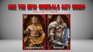 Evony New Mounted Generals: Beowulf and Jayavaman