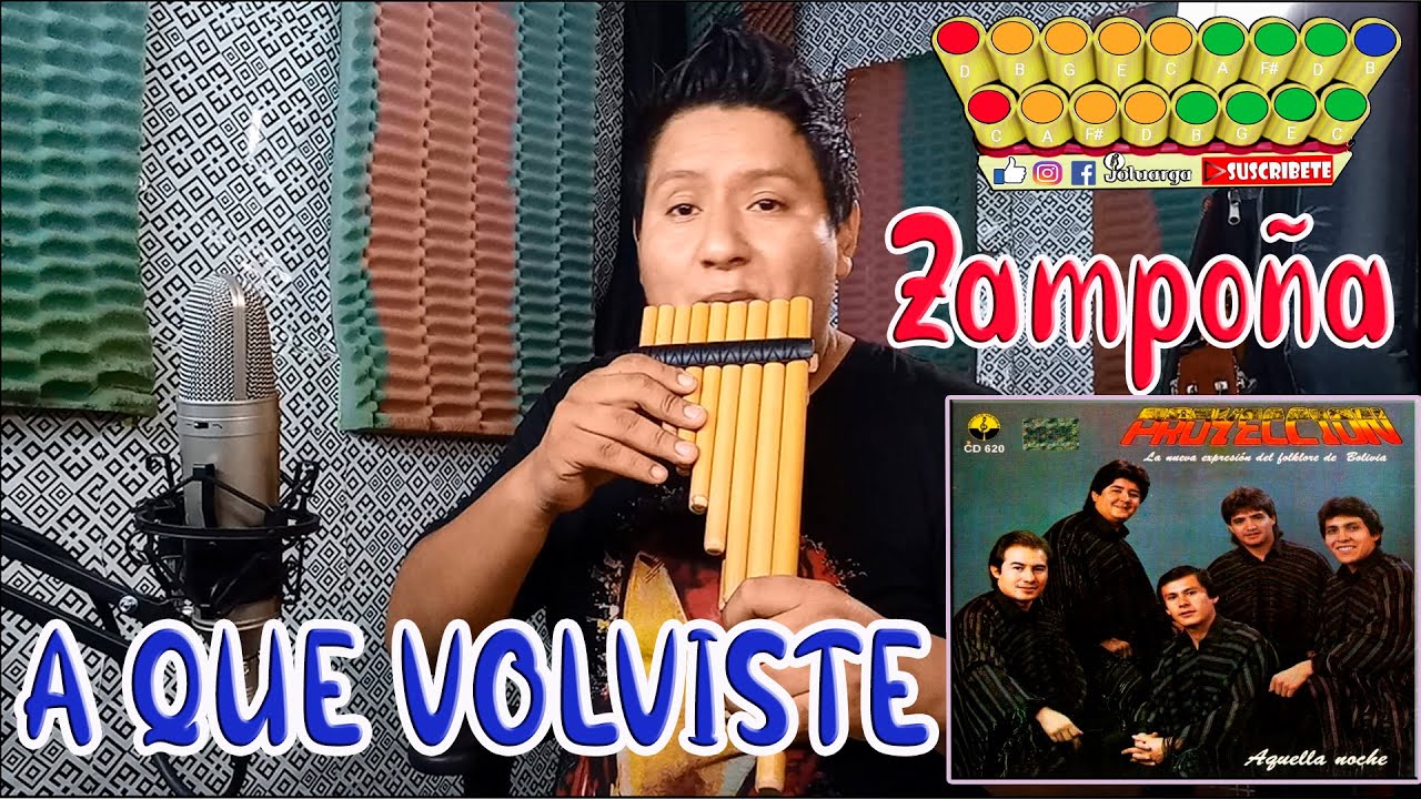 A QUE VOLVISTE (caporal) - PROYECCIÓN - ZAMPOÑA - (notas) - SACANDO MELODÍAS # 3