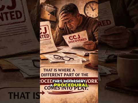 CCJs: Not Always a Courtroom Defeat Explained #shorts
