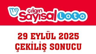 Çılgın Sayısal Loto Çekiliş Sonuçları 29 Eylül 2025 Resimi