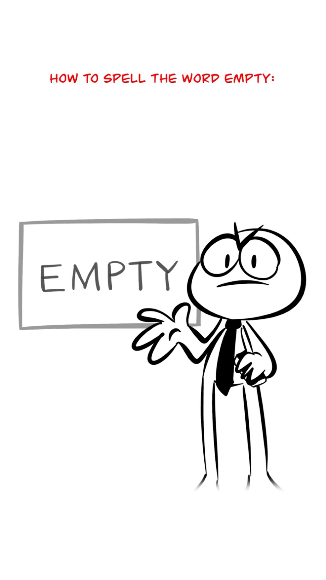 How To Spell EMPTY ? (Animation Meme) #shorts