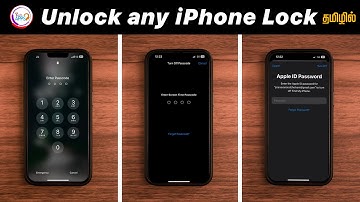 Unlock Any iPhone Lock Without iTunes in Tamil @TechApps Tamil