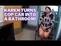 Drunk Karen Turns Patrol Car into A Restroom! Blames Puppy For Accident