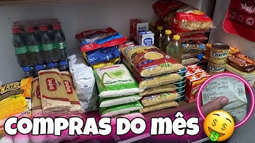 COMPRAS DO MÊS🤑 COMPRAS NO SUPERMERCADO || MÊS DE MAIO