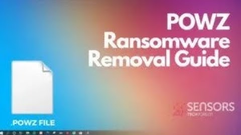 POWZ Virus Ransomware [.powz Files] 🔐 Remove + Decrypt Guide [Free Fix]