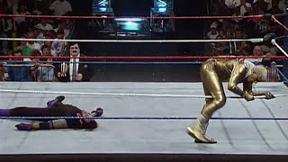 Goldust vs the undertaker for the WWF intercontinental in a casket match at WWF IYH beware of dog