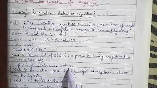 Part-11: Termination Detection of Algorithm- Huang's Termination Detection Algorithm in brief