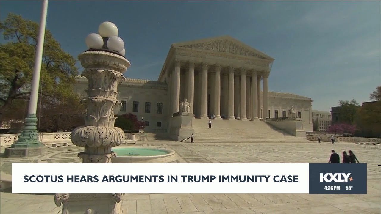 SCOTUS hears arguments in Trump immunity case - YouTube