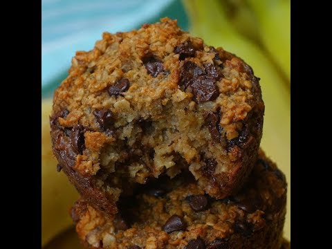 Banana Oatmeal Chocolate Chip Breakfast Muffins