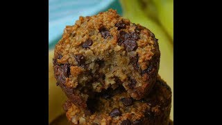 Banana Oatmeal Chocolate Chip Breakfast Muffins