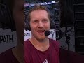 Gabe Landeskog recounted his fight alongside Liam and Ace after the Avs’ win over Tampa Bay 😆🤝