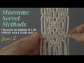 Macrame Secret Methods 2. Practicing the diamond pattern properly with a square knot/마름모패턴 제대로 연습하기